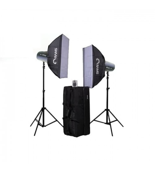 Paket Studio Rams L-32 Softbox Kit 2 Head